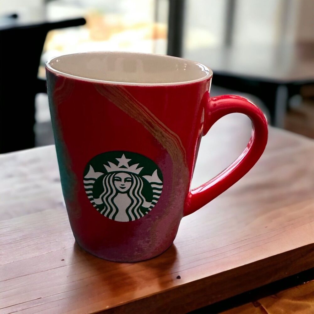 Starbucks 10oz Red Multicolor Design 10oz Mug, Holidays, Fall Winter Festive